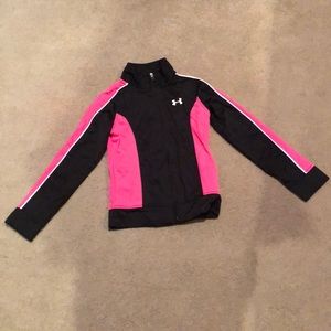 adidas pink and black zip up tracksuit